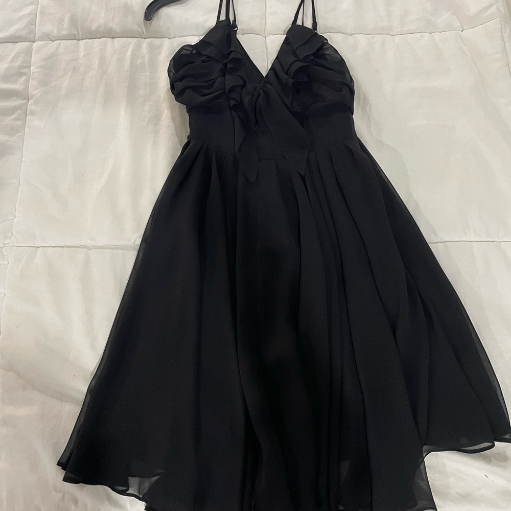 Black strappy cocktail/dinner dress